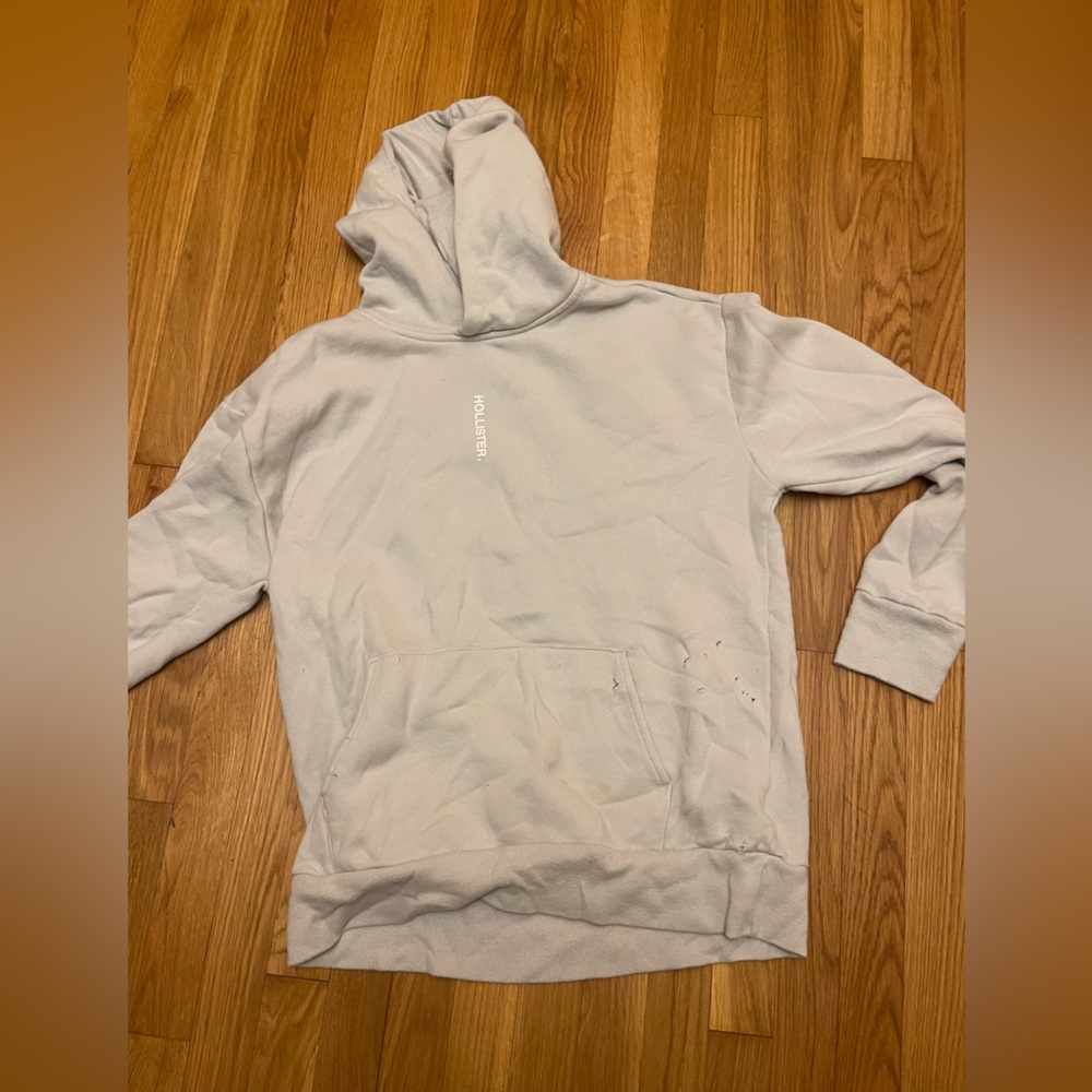 Hollister light grey hoodie